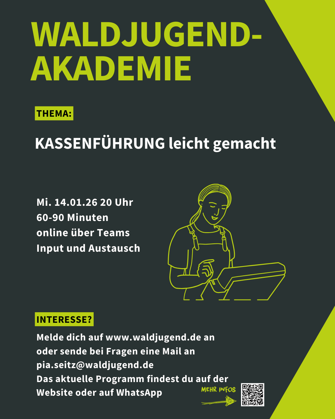 Waldjugendakademie - Kassenführung leicht gemacht