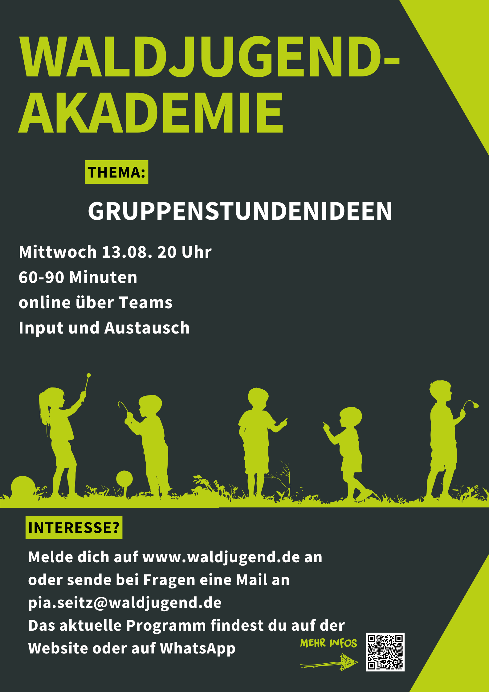 Waldjugendakademie - Ideen für Gruppenstunden