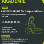 Waldjugendakademie - Kassenführung für Fortgeschrittene