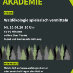 Waldjugendakademie - Waldökologie spielerisch vermitteln