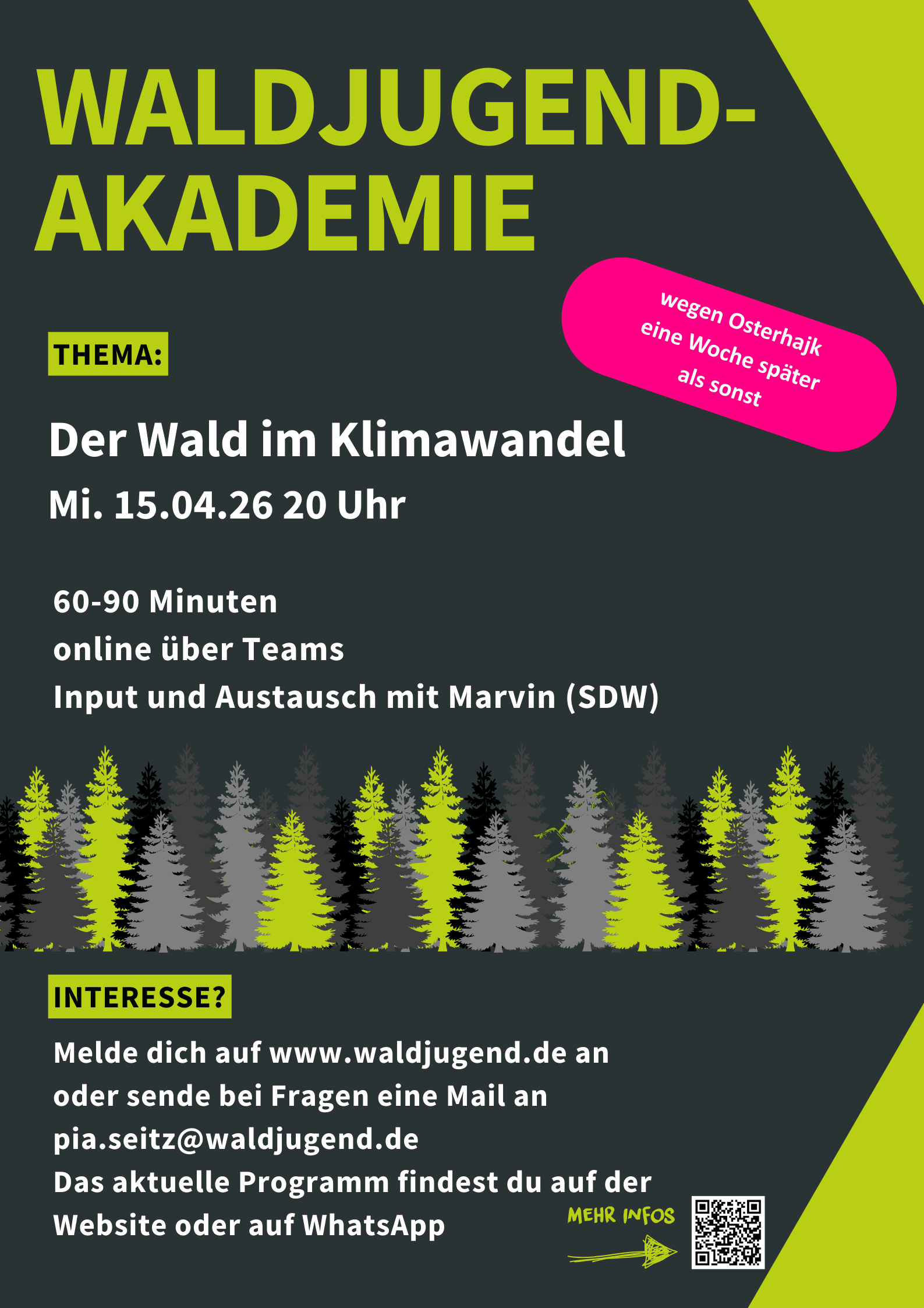 Waldjugendakademie - Der Wald im Klimawandel