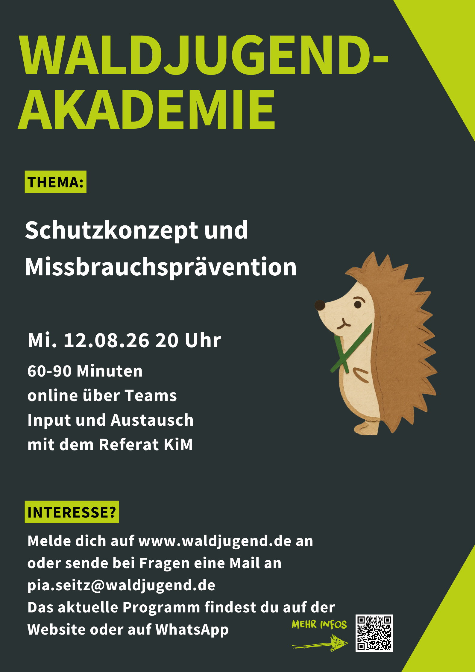 Waldjugendakademie - Schutzkonzept und Missbrauchsprävention
