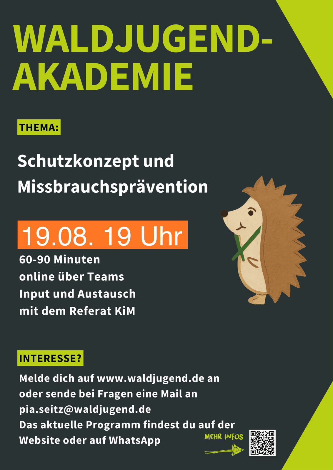 Waldjugendakademie - Schutzkonzept und Missbrauchsprävention