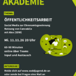 Waldjugendakademie - Öffentlichkeitsarbeit
